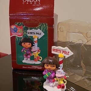RARE Heirloom Dora's Present for Santa ornament